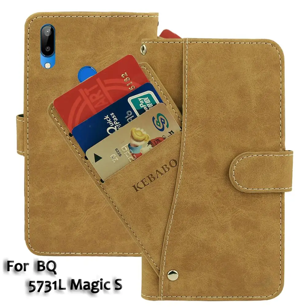 Винтажный кожаный кошелек BQ 5731L 6430L Aurora Magic S, роскошный флип-чехол с отделениями для карт, магнитная подставка, защитные сумки для телефона