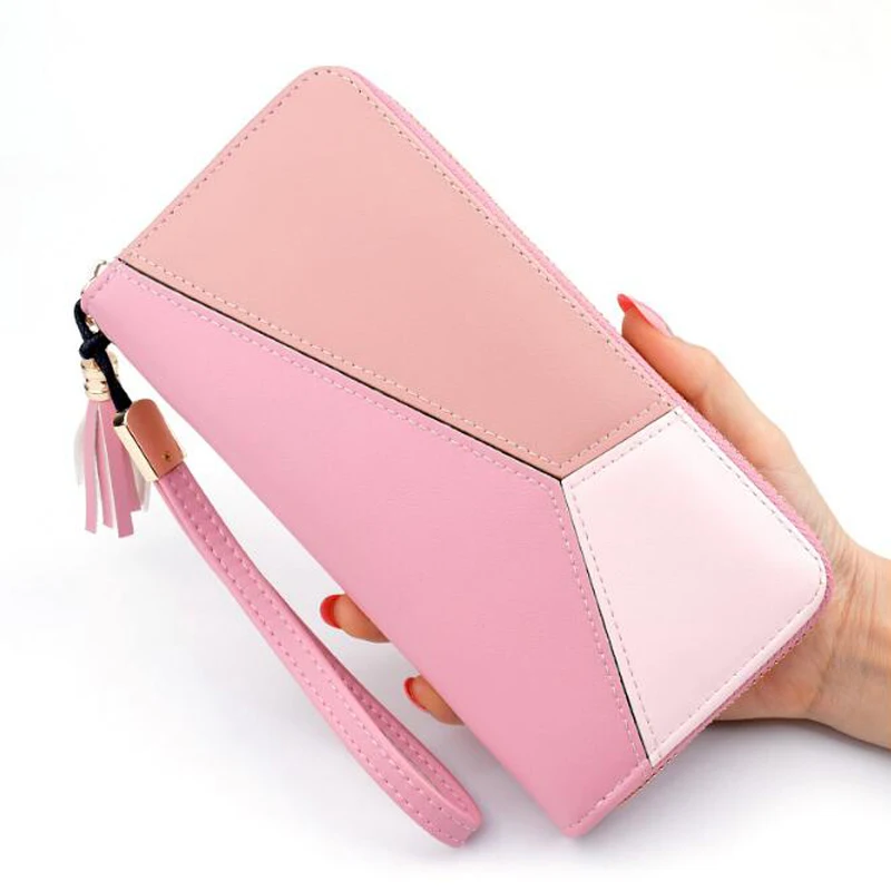 

Luxury Brand Leather Wallets Women Long Zipper Coin Purse Tassel Design Clutch Wallet Female Money Credit Card Holder