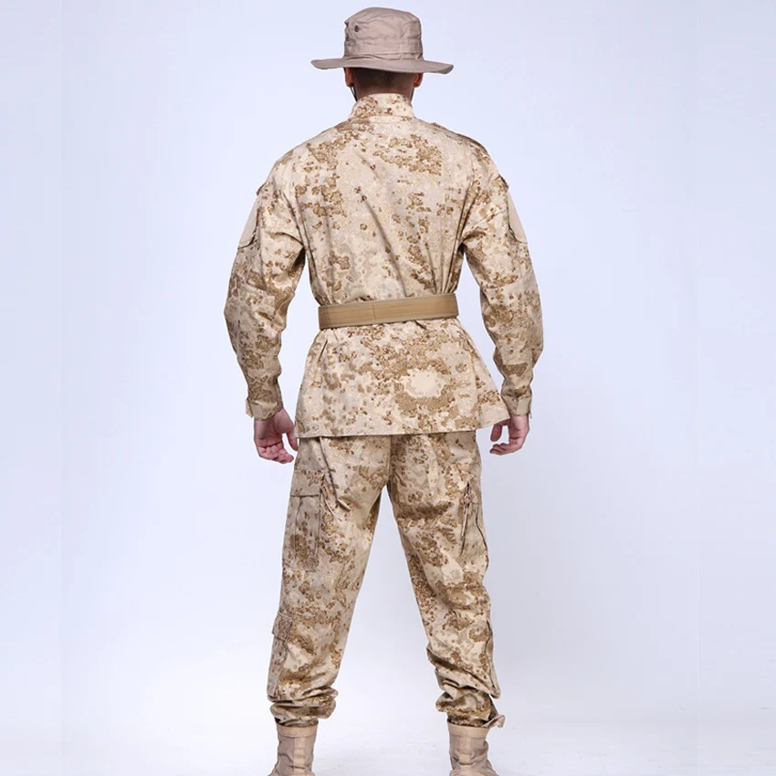 US Army Suit for Man Jungle Desert Multicam Camouflage Military Uniform Hunting Jacket+trousers Navy Tactical Combat Clothes