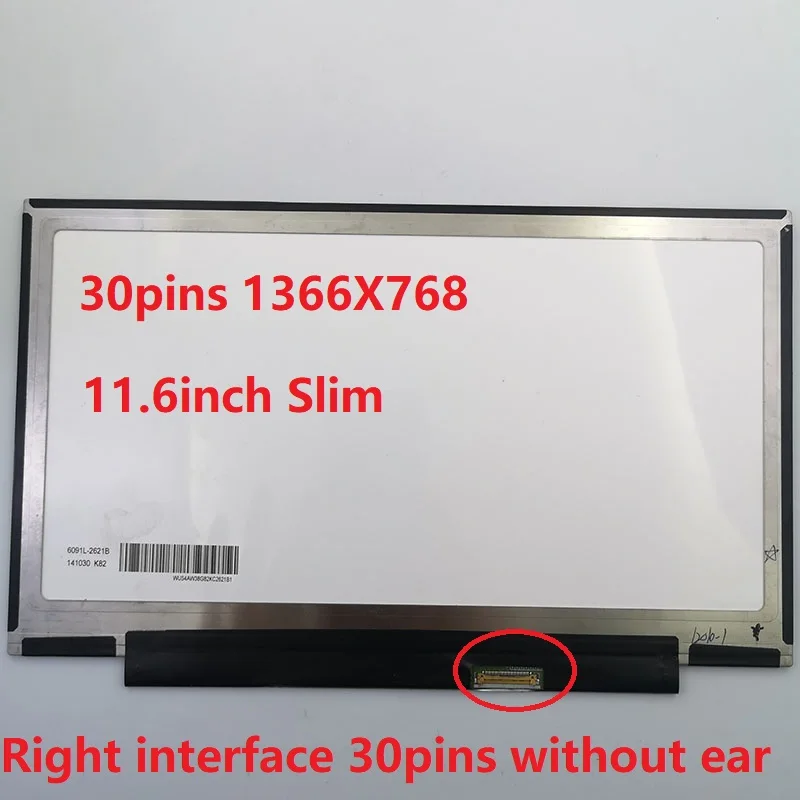 

IPS Lcd Screen fit for LP116WH6-SPA2 LP116WH6 (SP)(A2) Matrix Laptop 11.6 HD 1366X768 Matte LP116WH6 SPA2 Replacement Panel