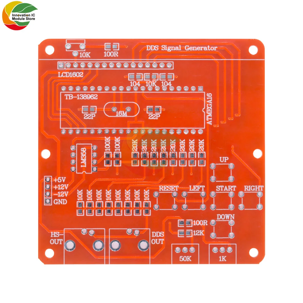 Ziqqucu AVR DDS V2.0 Function Signal Generator Module Board Sine Triangle Square Wave Sine Diy Kit Diy Electronic