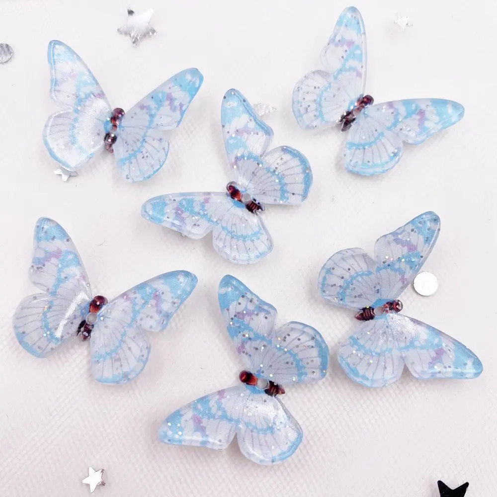 12PCS Colorful 3D wheel Big Butterflies Rhinestone Appliques Scrapbook DIY Wedding 1 Hole  Accessories Ornaments SJ14