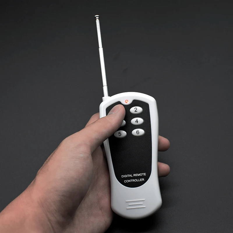 6CH Buttons 433MHz Wireless RF Remote Control Transmitter And 16 Channels Receiver Switch Module DC 12V 24V Relay