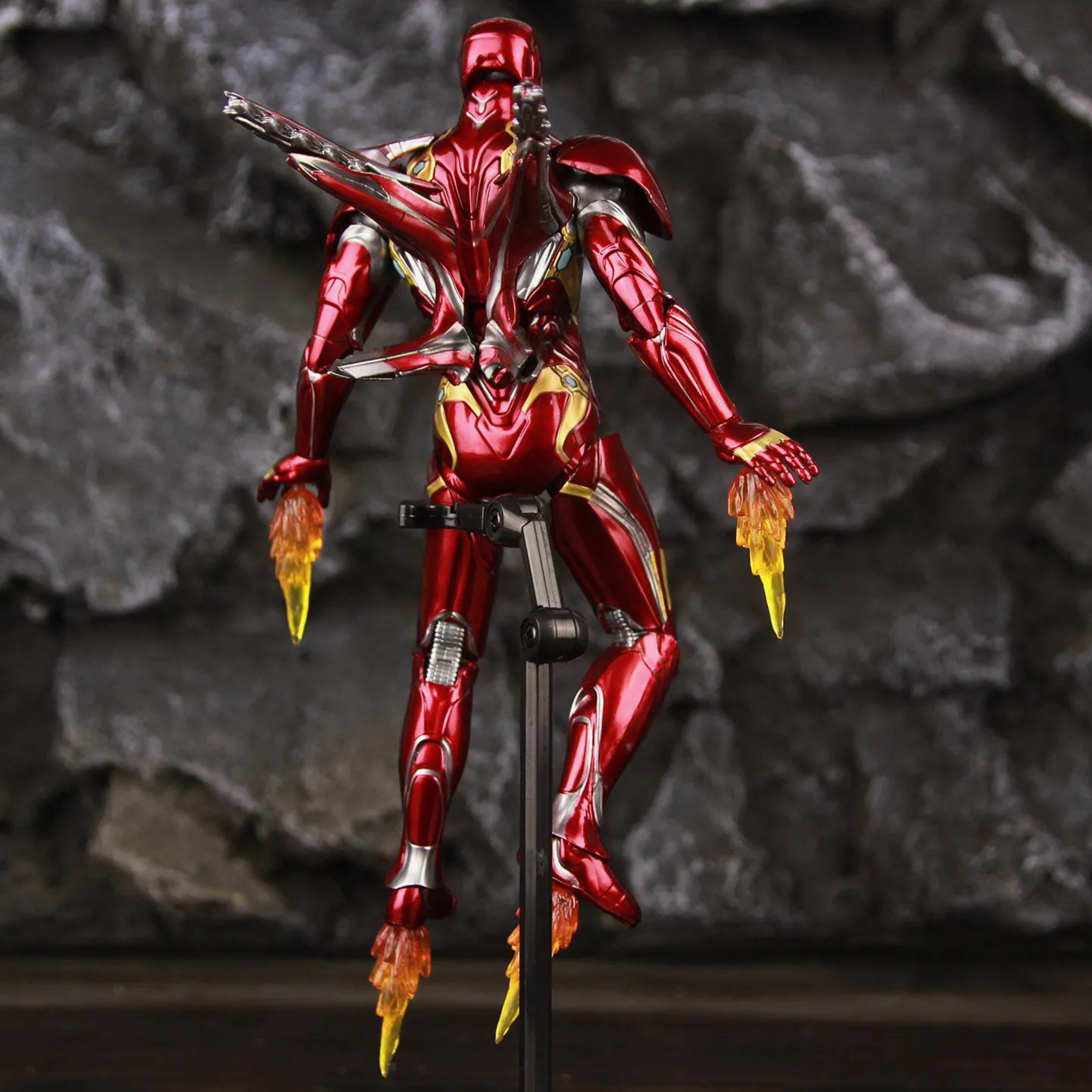 ZD Toys Deluxe Ironman Mark L 50 MK50 Nano Armor Weapons 7" Actionfigur LED-Lichtplattform Tony Stark Infinity War Modellpuppe – Detail 22