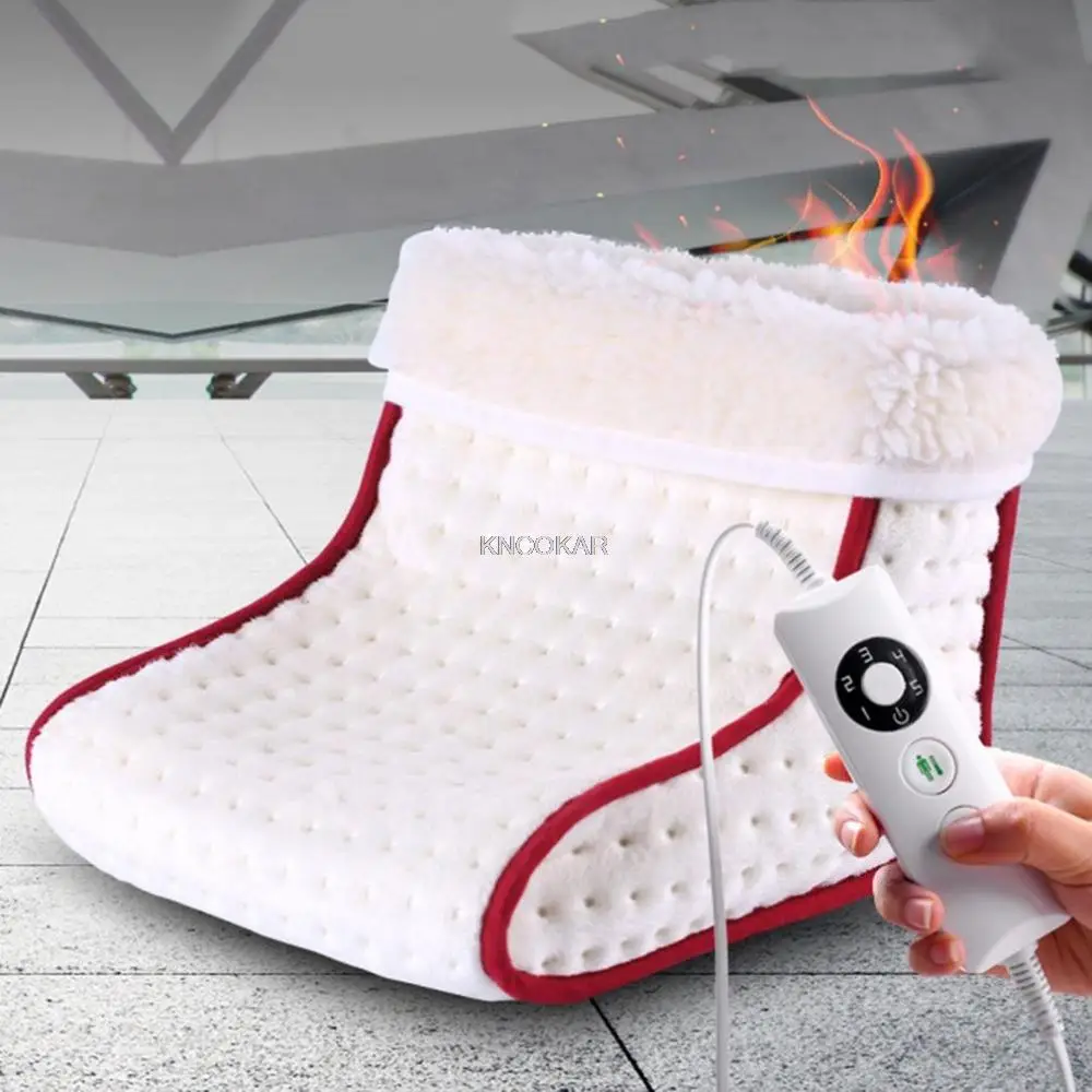 Heated Plug Type Electric Warm Foot Warmer Washable Heats Control Settings Warmer Cushion Thermal Foot Warmer  Gift