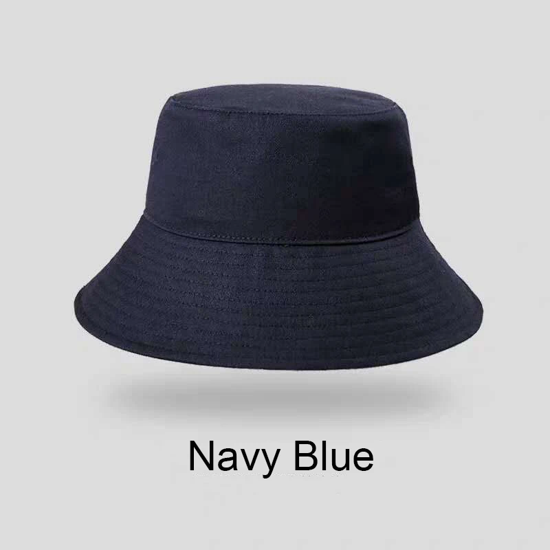 Double sided Bucket Hat for Men Outdoor Fashion Cotton Solid Color Panama Sun Protection Male Street Style Fisherman Hat Caps