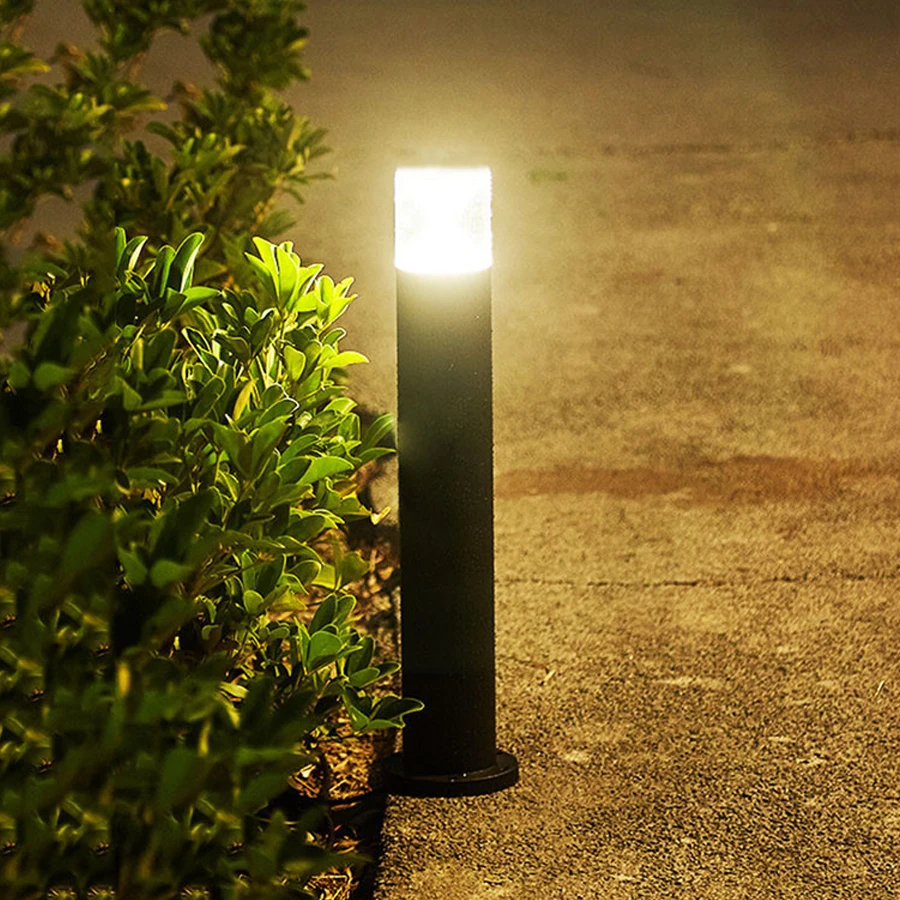 

30/60CM LED COB Garden Lawn Light Stand Post Pillar Light Outdoor Courtyard Villa Landscape Light Pathway Patio Bollard Lights