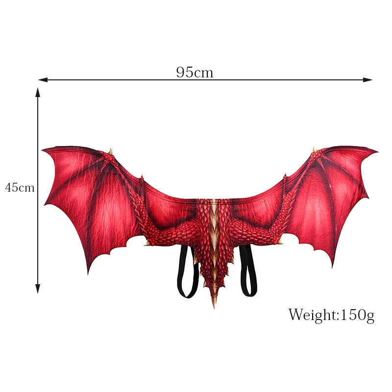 Adult Boy and Girl New Year Decoration Carnival Party Animal Costume cosplay Dinosaur dragon demon Face mask and wings