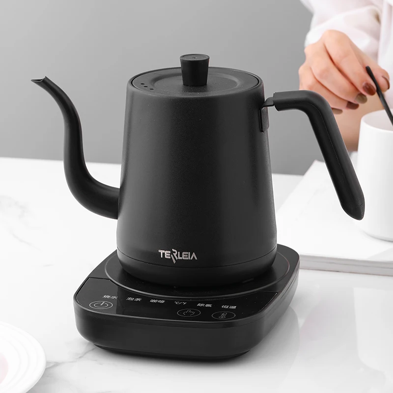 Thiên Nga Cổ Miệng Hẹp Điện Văn Phòng Ấm Siêu Tốc Tự Động Kiểm Soát Nhiệt Độ Bình Giữ Nhiệt Cà Phê Tay Máy Làm Hộ Gia Đình