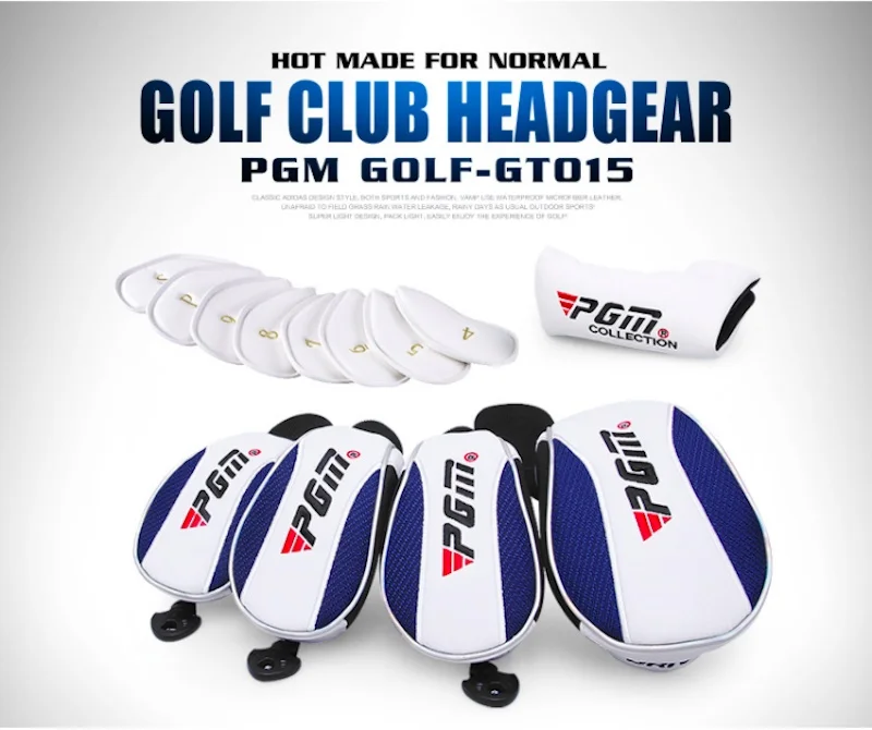 PGM Golf Club Head Cover Driver Iron Wood Rod Headgear Washable Easy To Use Save Space GT015 Wholesale