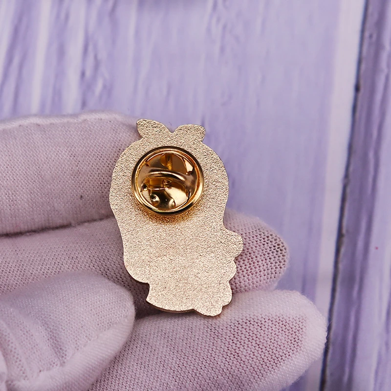 Alice Wonderlands Hard Enamel Pin Cute Cartoons Dress Girl and Rabbit Badge Classic Anime Fans Brooch Jewelry Accessories view 2