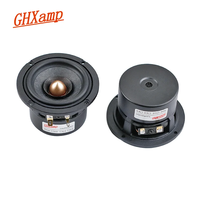 Bullet Wool Fiber Cone HIFI 3 Inch Full Range Speaker 4OHM 30W Tweeter Mid Woofer 2Way Loudspeakers For PC TV Audio Unit 2PCS