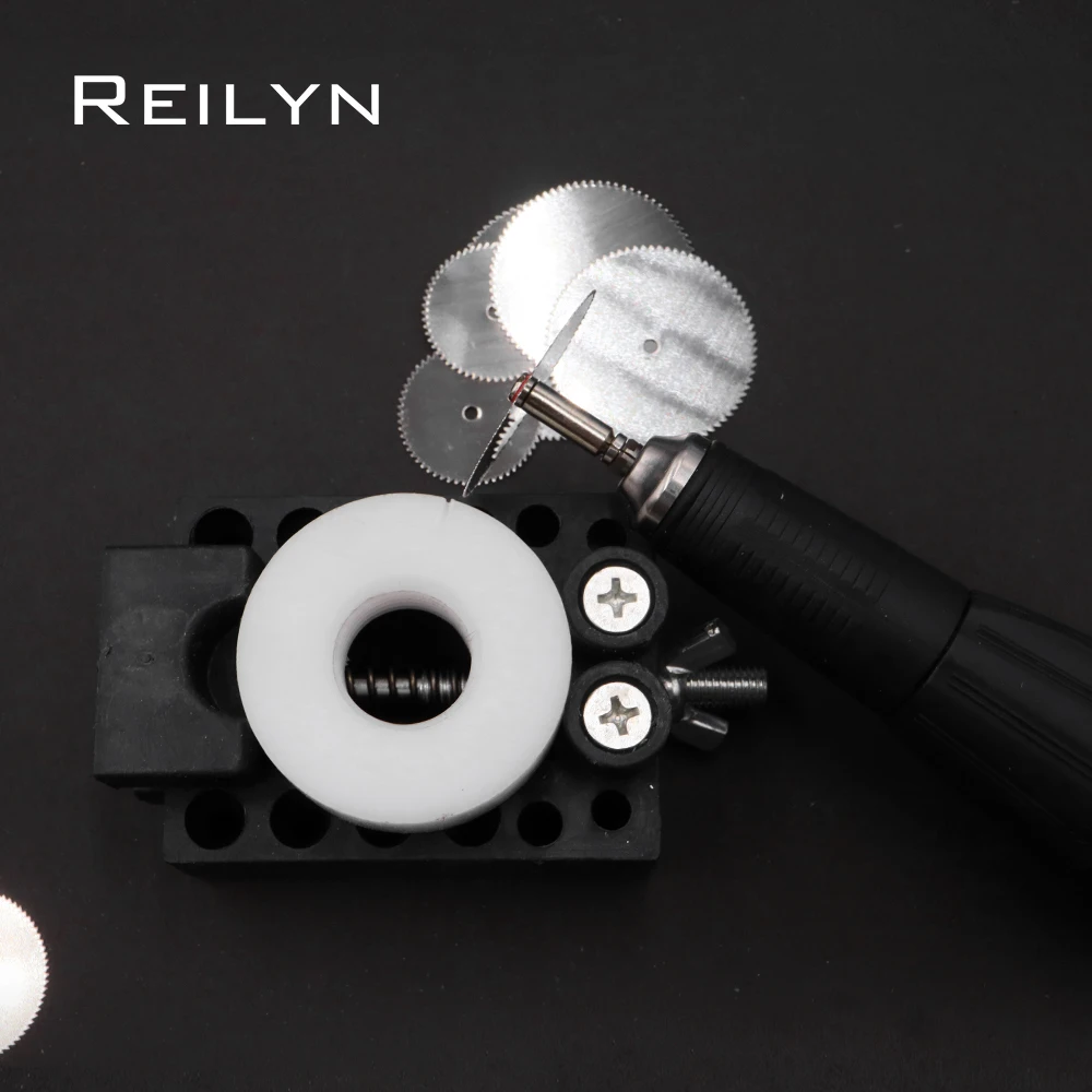 Reilyn 50Pcs Stainless Steel Saw Blades 22 25 32mm for Dremel Rotary Tool Mini Saw Bit Cutting Wood Plastic Metal Disc