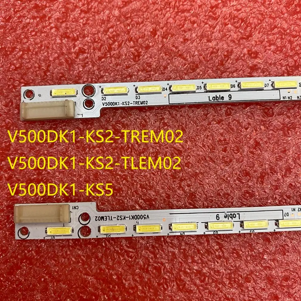 Tira de LED (2) para 50UF8300 50UF8307 Panasonic TX-50CX680E TX-50CX700B V500DK1-KS2-TREM02 TLEM02 V500DK1-KS5 M0009F1N31A57MA D