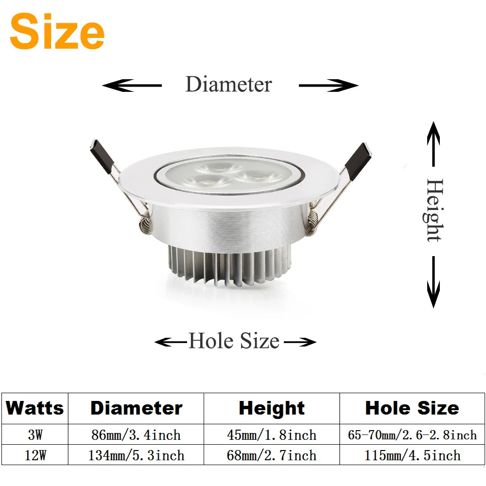 3W 12W RGB Dimmable LED Ceiling Light AC85-265V Smart Remote Control Fixture LED Downlight Indoor Party Decor Colorful Spot Lamp