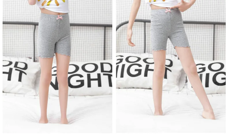 2 teile/los Mädchen Sicherheits shorts 2024 Sommer Kleinkind Kinder solide modale Shorts Hosen Teenager Höschen Kinder Sicherheit kurze Unterhosen – Detail 10
