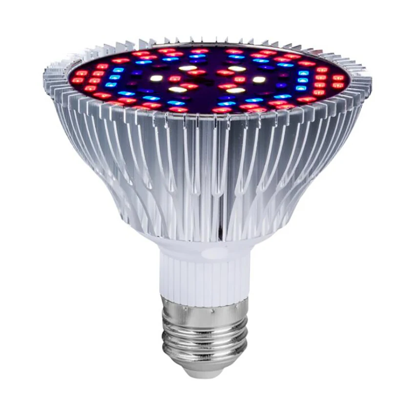 LED Plant Growth Light Bulb, Full Spectrum Plant Light, Succulent Fill Light, Indoor Plants, Vegetables, Flowers, 30W, 50W, 80W