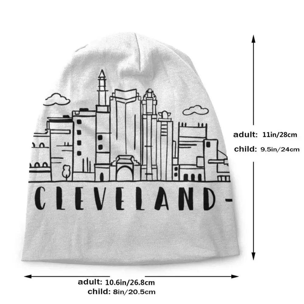 Cleveland Ohio Skyline Cityscape Travel New Autumn Winter Hedging Cap Outdoor Cleveland City Cleveland Skyline Cleveland Ohio