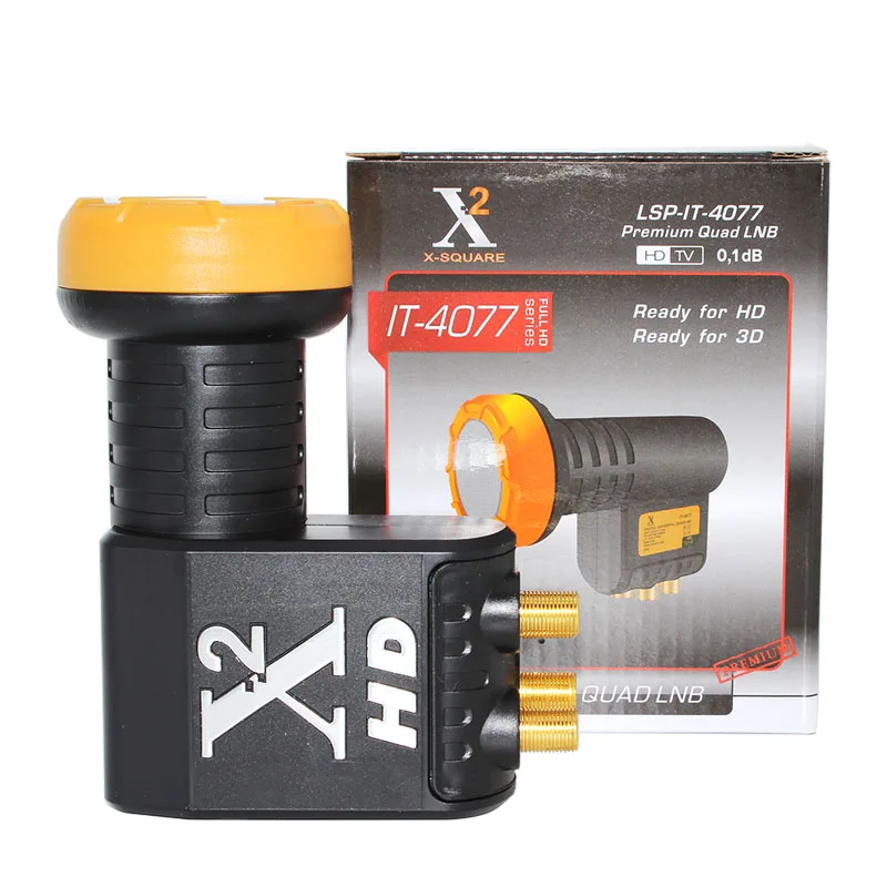 3Pieces/Set Quad LNB For Satellie TV Receiver Universal Quattro LNB Supper Quality Ku Band LNBF Noise Figure 0.1dB LNB 4 Dish TV