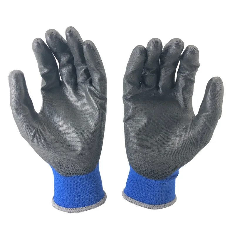 24 Pieces/12 Pairs Professional Safety Working Protective Gloves For Men Construction Women Garden Blue Nylon Running Glove