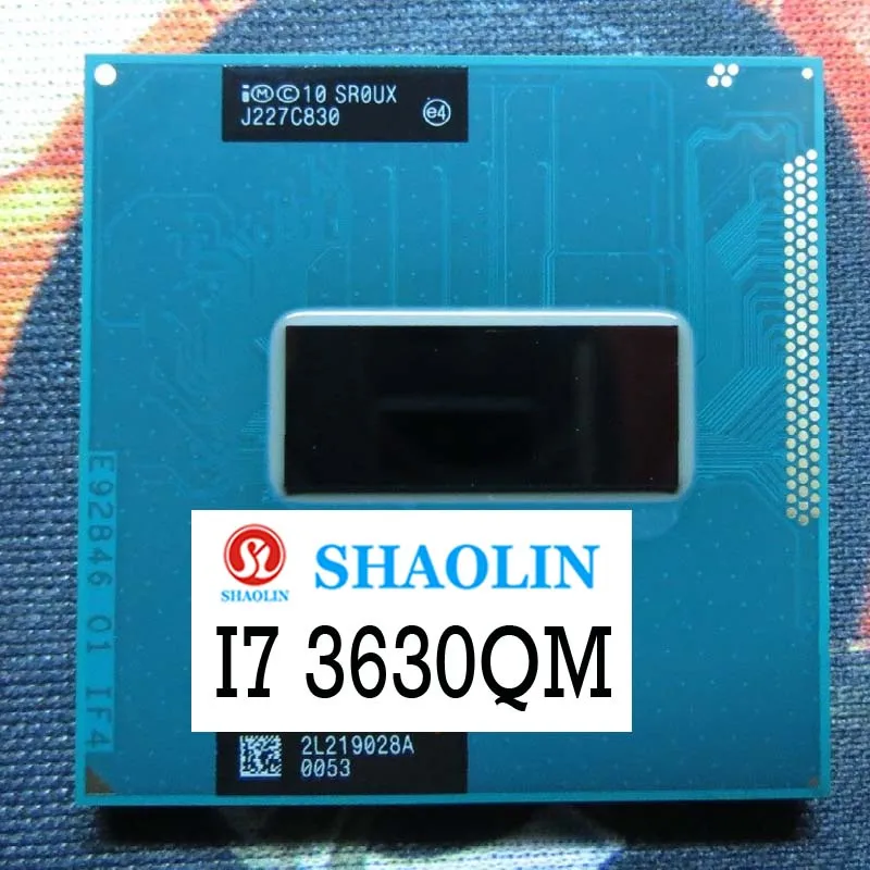 I7-3632QM I7 3632QM SR0V0 I7-3630QM I7 3630QM SR0UX Quad-Core Eight-Thread CPU Processor 6M Socket G2 / rPGA988B Notebook CPU