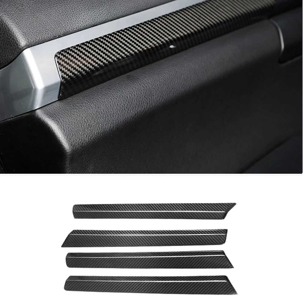 

LHD Carbon Fiber Car Interior Central Console Panel Gear Shift Frame Side Door Cover Sticker Trim For Porsche Cayenne 2011-2019