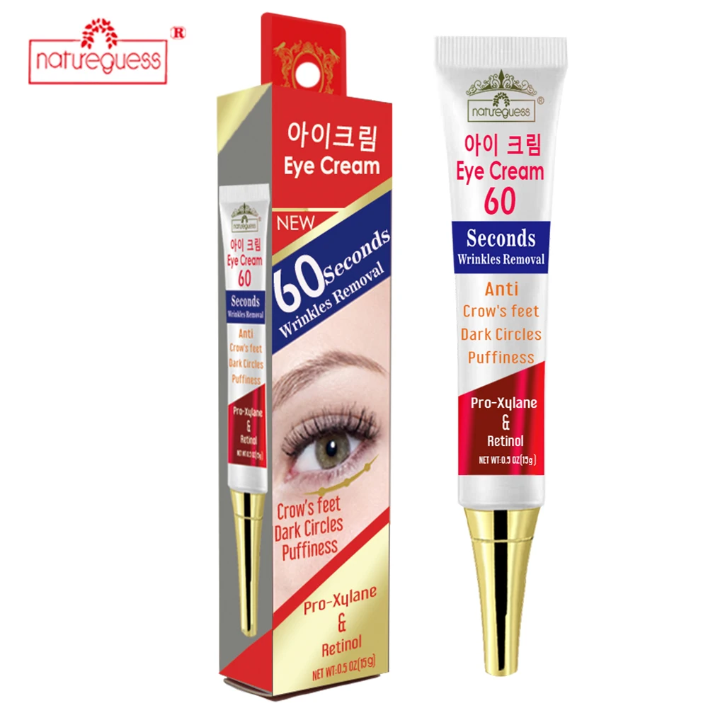 Instant Retinol Eye Cream, Refirmante, Anti-Puffiness, Envelhecimento, Rugas, Remover círculos escuros, Hidratante, Cuidados com a pele, Cosméticos