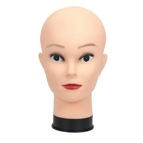 Skallig skyltdocka huvudstativ DOCKA Skyltdocka huvud för kepsar peruker fransar smycken mask massage till salu perukställ 12 best sales perukskyltdocka - №8