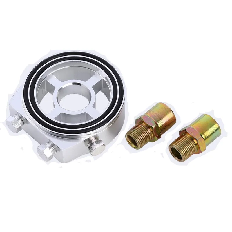 Universal Aluminium Alloy Car Oil Filter Cooler Sandwich Plate Oil Adapter Racing Meter Modification PartsTemperature Sensor