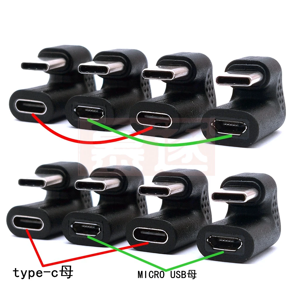 Typ-c männlichen zu weiblichen daten ladekabel ellenbogen Android handliche tablet computer spiel netzteil kabel adapter stecker