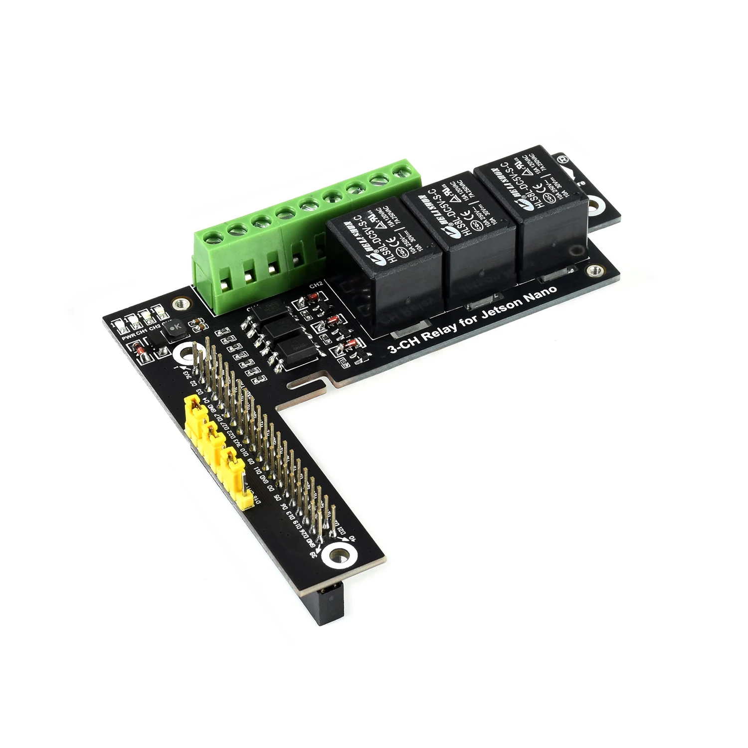 5V 3-Channel Relay Module Shield HAT Expansion Board for NVIDIA Jetson Orin Nano Developer Kit B01 2GB 4GB 8GB RAM Accessories