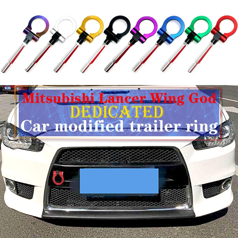 

Aluminum Japan Car Tow Hook For Mitsubishi Lancer EVO Racing Auto Parts Front Rear Tow Ring Trailer