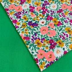 150x50cm Summer Clothes Women's High-Grade Cotton Small Flower Fabric DIY Handmade  Clothing Cloth