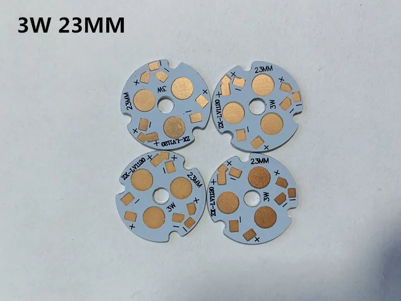 100PCS LED PCB 3W 23MM 32MM heat sink aluminium base plate High power LED beads radiator Use for 3*3W PCB lamp LED chip beads