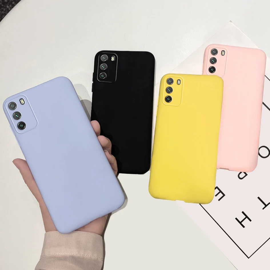 Liquid Silicone Case For Xiaomi Poco M3 Pro 5G Soft Cover Simple Phone Case For Xiaomi Mi Poco M3 Coque Fundas PocoM3 Pro Bumper