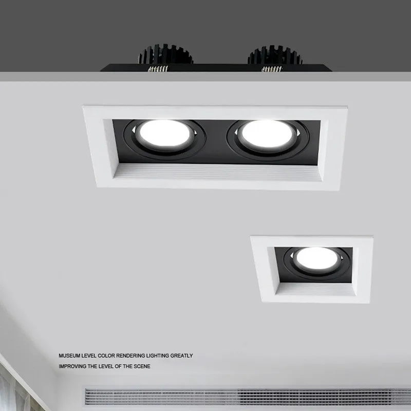 Emissor de luz led para teto ajustável, economia de energia, 10w, 20w, 30w, para iluminação doméstica, ce/rohs