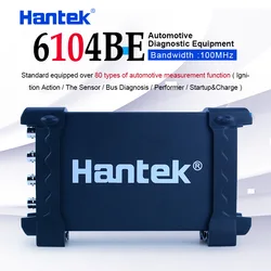 Hantek 6104BE 4 kanały 100MHz samochodowy oscyloskop 1Gsa/s przenośny USB PC podręczny cyfrowy oscyloskop diagnostyczny-narzędzie