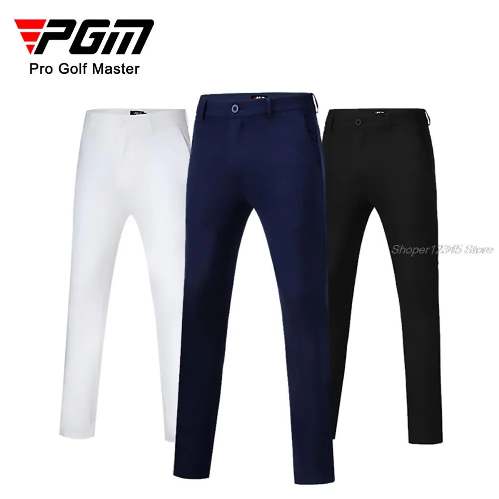 Pgm-Pantalones deportivos de alta elasticidad para hombre, pantalón de Golf impermeable, transpirable, informal, talla grande, primavera y verano