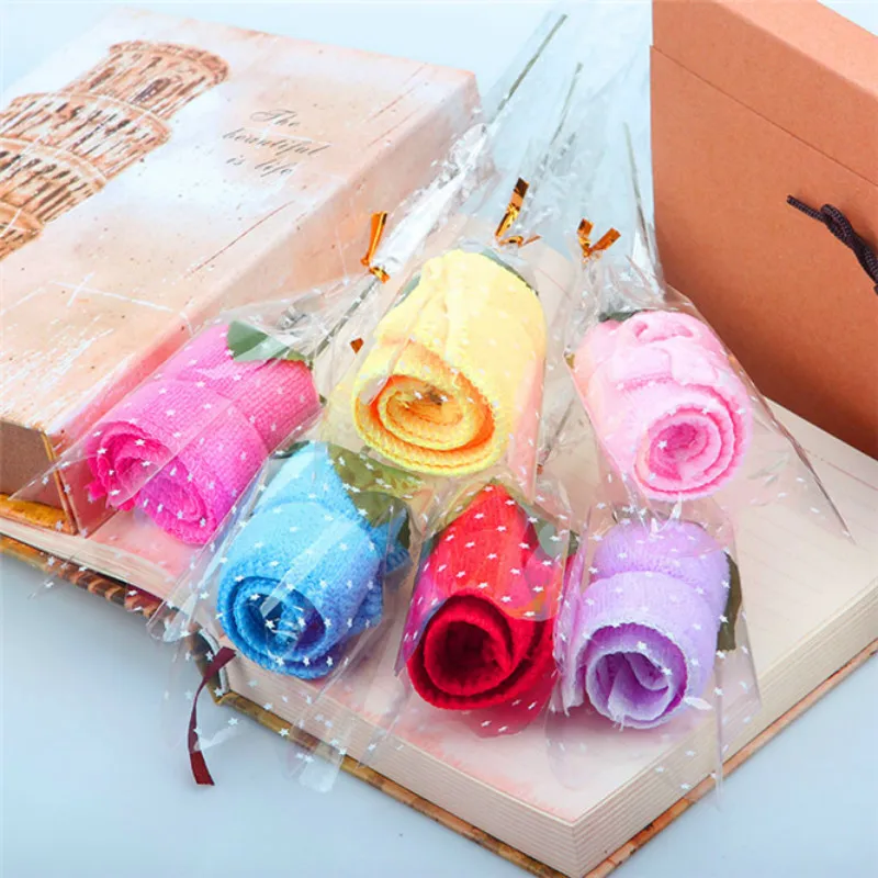 Portable Travel Expandable Rose Flower Towel, 20x20cm, Mini, Face Care, Outdoor Tracvel, Wedding, Valentine\'s Gift, 30 Pc