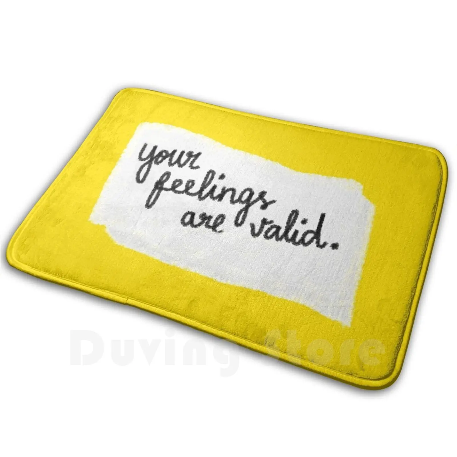 Your Feelings Are Valid-Inspirational Sweet Quote Mat Rug Carpet Anti-Slip Floor Mats Bedroom Quote Assertive Question