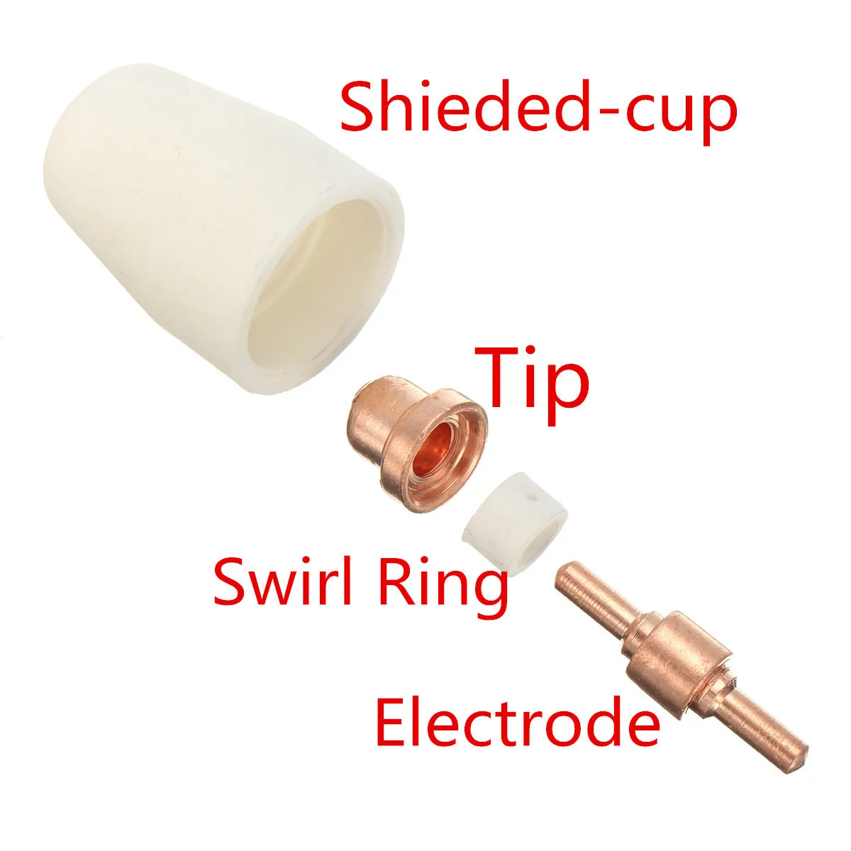 Boquillas de corte para cortador de Plasma, 75 unidades, LG-40, CUT40/50, accesorios, puntas de Plasma, electrodos, antorcha, consumibles, aire