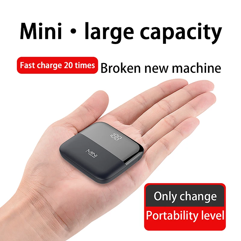 HAYO Mini Power Bank 10000mAh Portable External Battery Charger USB Type C Quick Charge for iPhone 13 12 Samsung S21 Xiaomi Mi