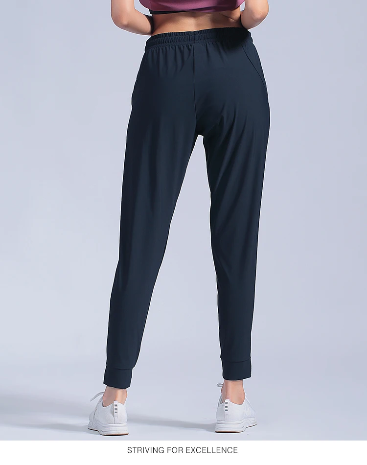 Quick dry Ice silk Sports Pants Women Loose Yoga Pants Sports Trousers Exercise Fitness Running Jogging Workout Sport Pants