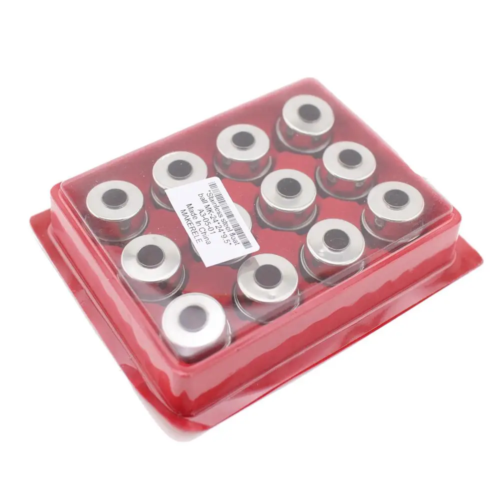 24*24*95MM 12 sztuk ze stali nierdzewnej kulka stalowa typu „ Float ”magnetyczne pływające pływak magnetyczny zmiana poziomu małe akcesoria — zdjęcie 2
