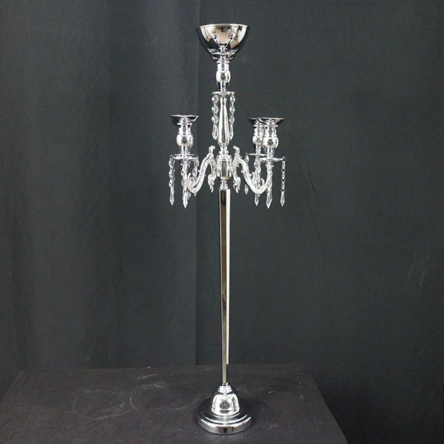 12pcs)Mental Candelabra Deco Style Mental Gold Color Candle holders Candelabra flower stand centerpieces qq322
