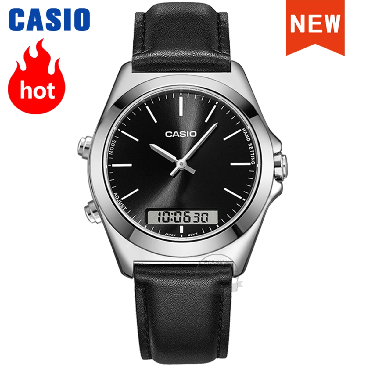 Reloj Casio para hombre, cronógrafo de cuarzo resistente al agua hasta 50m, despertador, informal, masculino