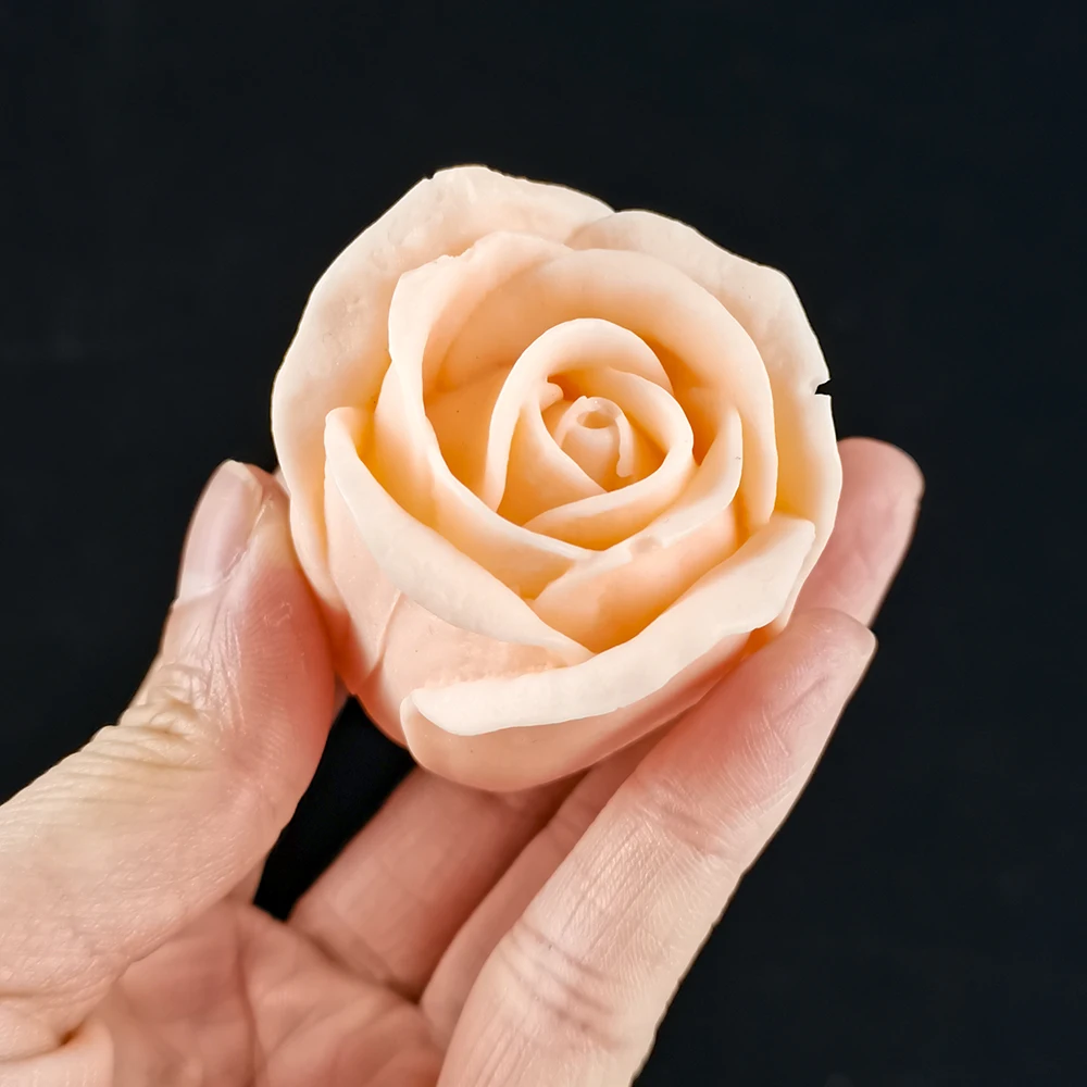 HC0321 PRZY Rose Mold Flowers Mold Mold Silicones Beautiful Roses Bouquet Soap Candle Moulds