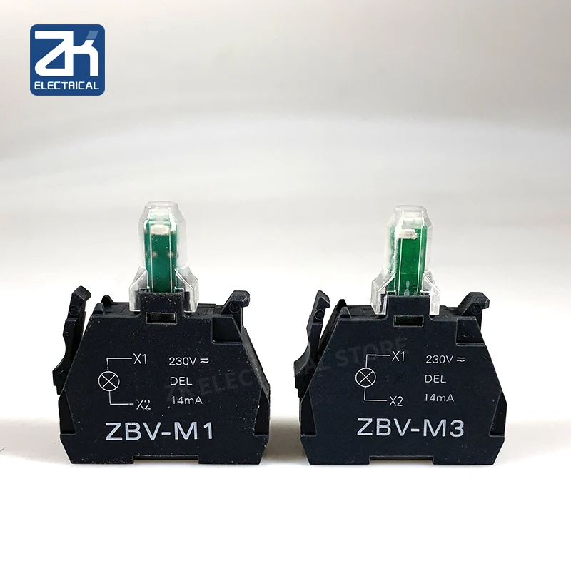 Xb4/XB5 Zb4 ZBV-M3 ZBV-B3 ZBV-B4 B5 B1 Push Button Switch Indicatore di Luce Della Lampada