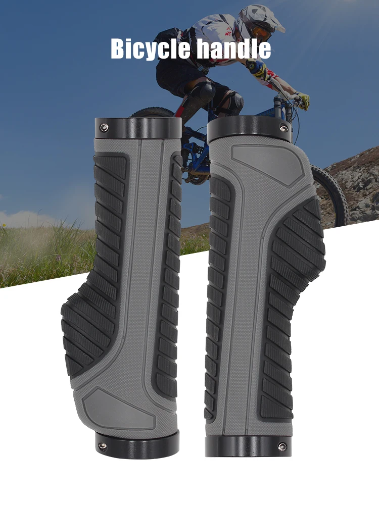 AliExpress UK PCYCLING PCycling Bicycle Handlebar Grips with Ergonomic Gel Cushioning, Dual-Side Locking Mechanism for Secure Fit, Shock-Absorbing