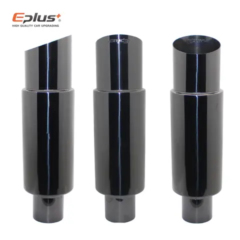 EPLUS Car exhaust pipe muffler Tail Pipe Universal High Quality Stainless Steel Interface 51 57 63MM Exhaust System End 12 best sales f30 exhaust - №7